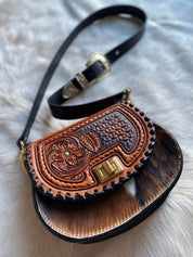 Tricolor Tooled Cowgirl Keepsake - LovLeathers