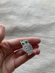 Owl Sterling Brooch - LovLeathers