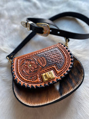 Tricolor Tooled Cowgirl Keepsake - LovLeathers