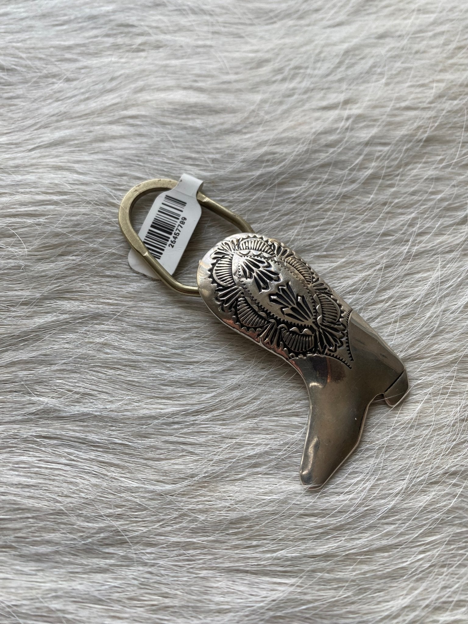 Sterling Boot Keychain Charm - LovLeathers