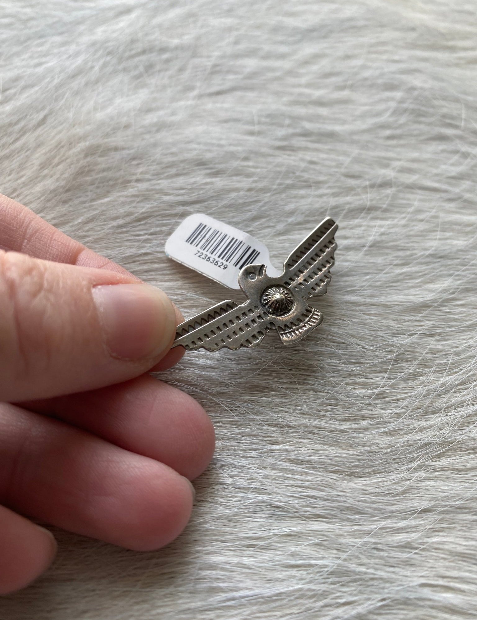 Thunderbird Sterling Brooch - LovLeathers