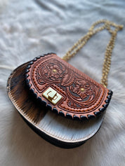 Tricolor Tooled Cowgirl Keepsake - LovLeathers