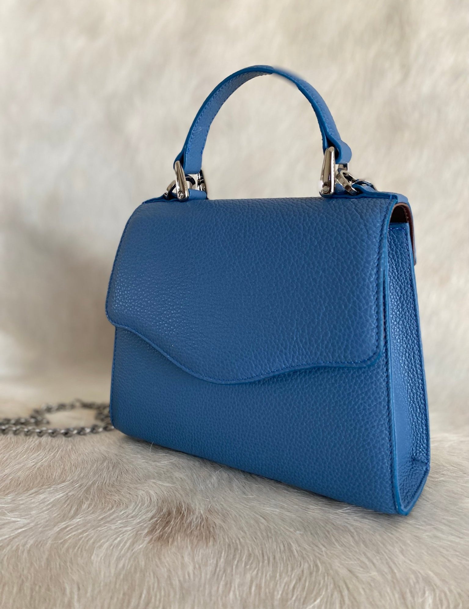 Sky Blue Lady Bag - LovLeathers