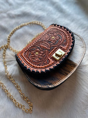 Tricolor Tooled Cowgirl Keepsake - LovLeathers