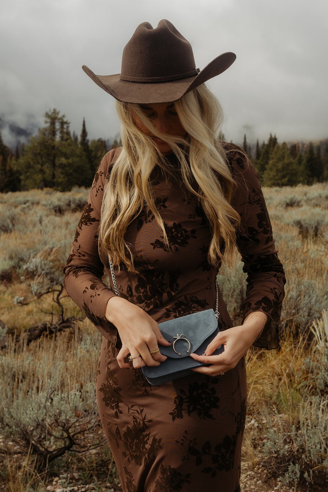 Naja Blue Suede Bum Bag - LovLeathers