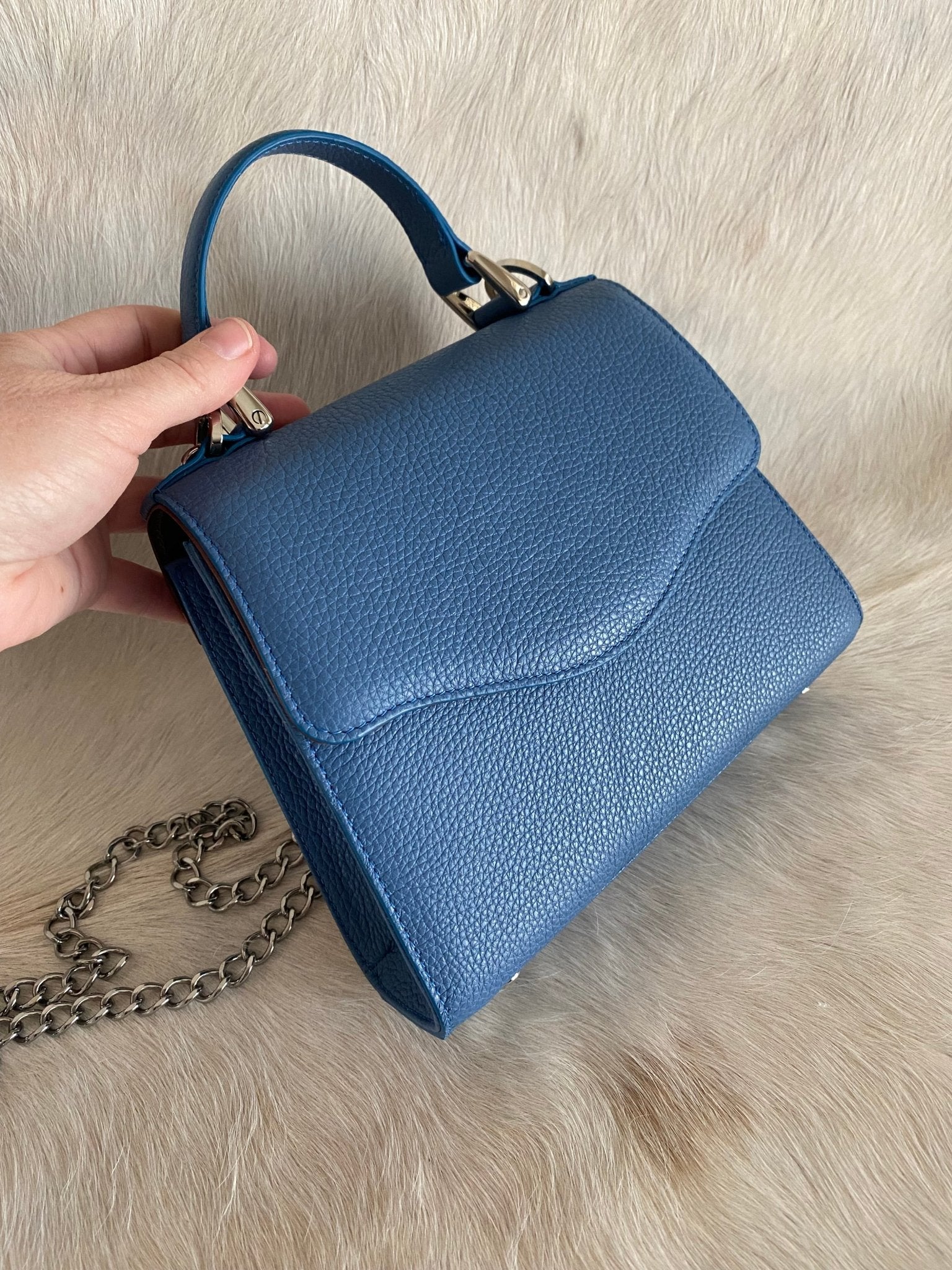 Sky Blue Lady Bag - LovLeathers