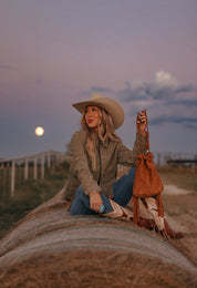 The Laredo Suede Fringe Hobo Bag - MADE TO ORDER - LovLeathers