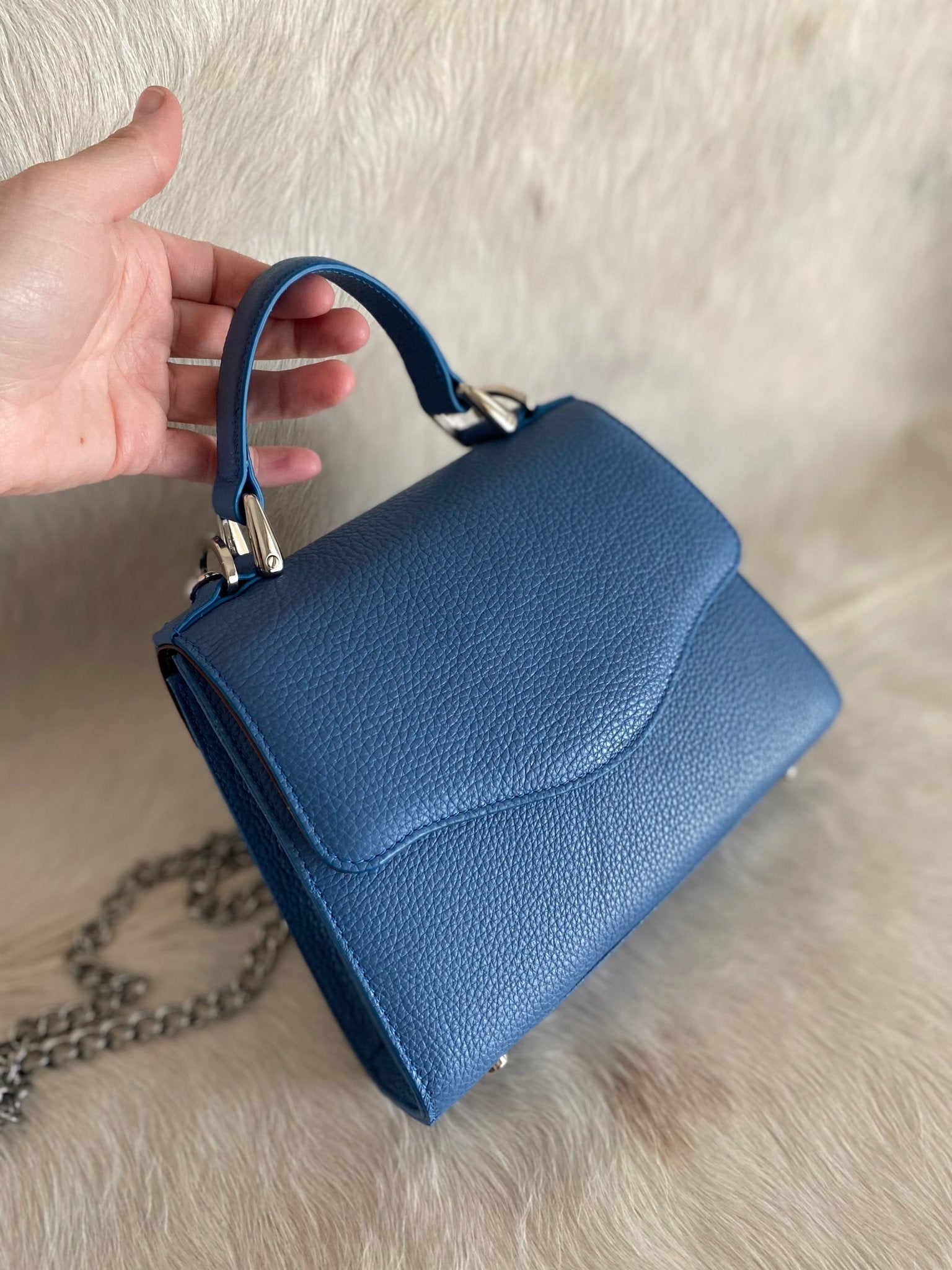 Sky Blue Lady Bag - LovLeathers