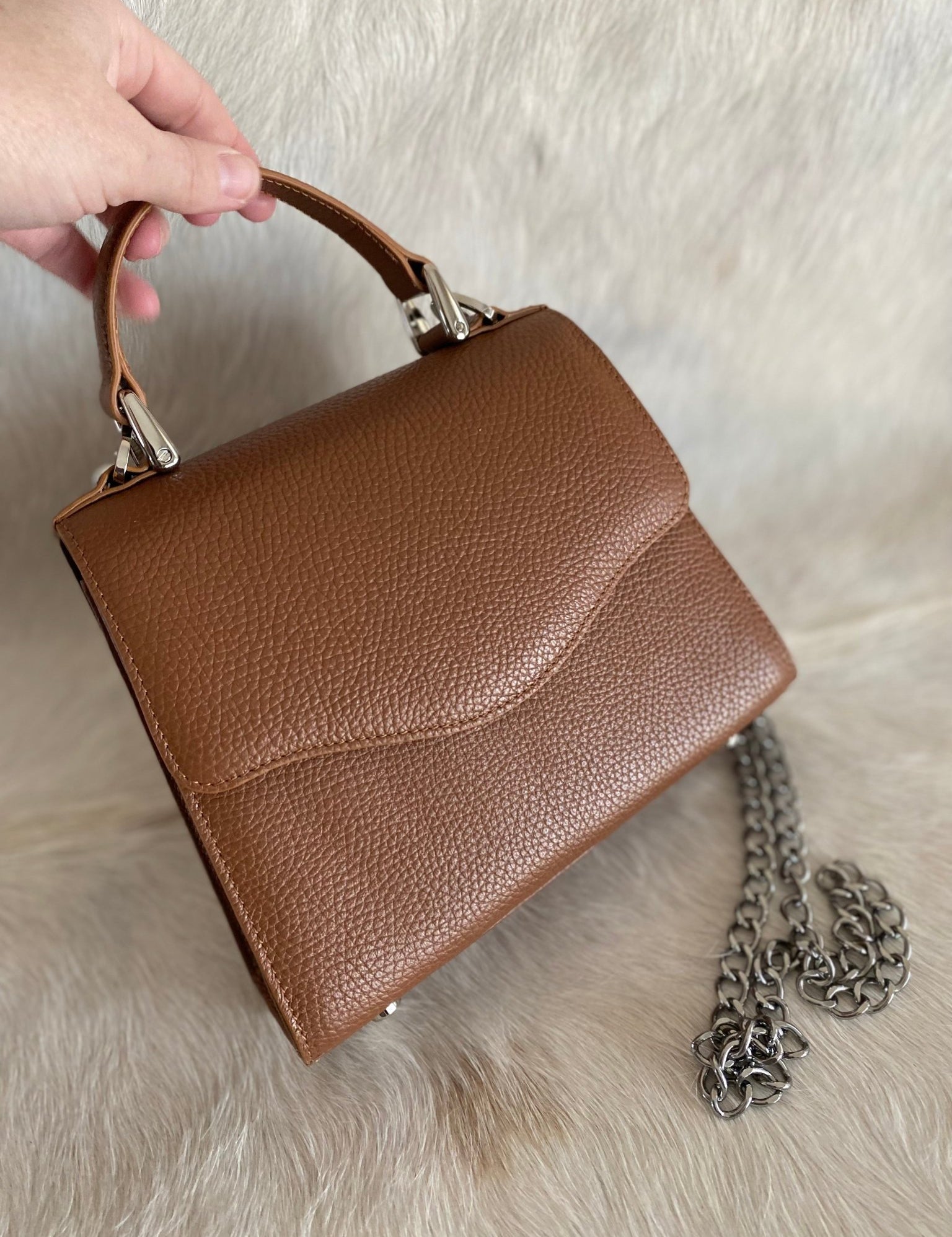 Saddle Tan Lil Lady Bag - LovLeathers