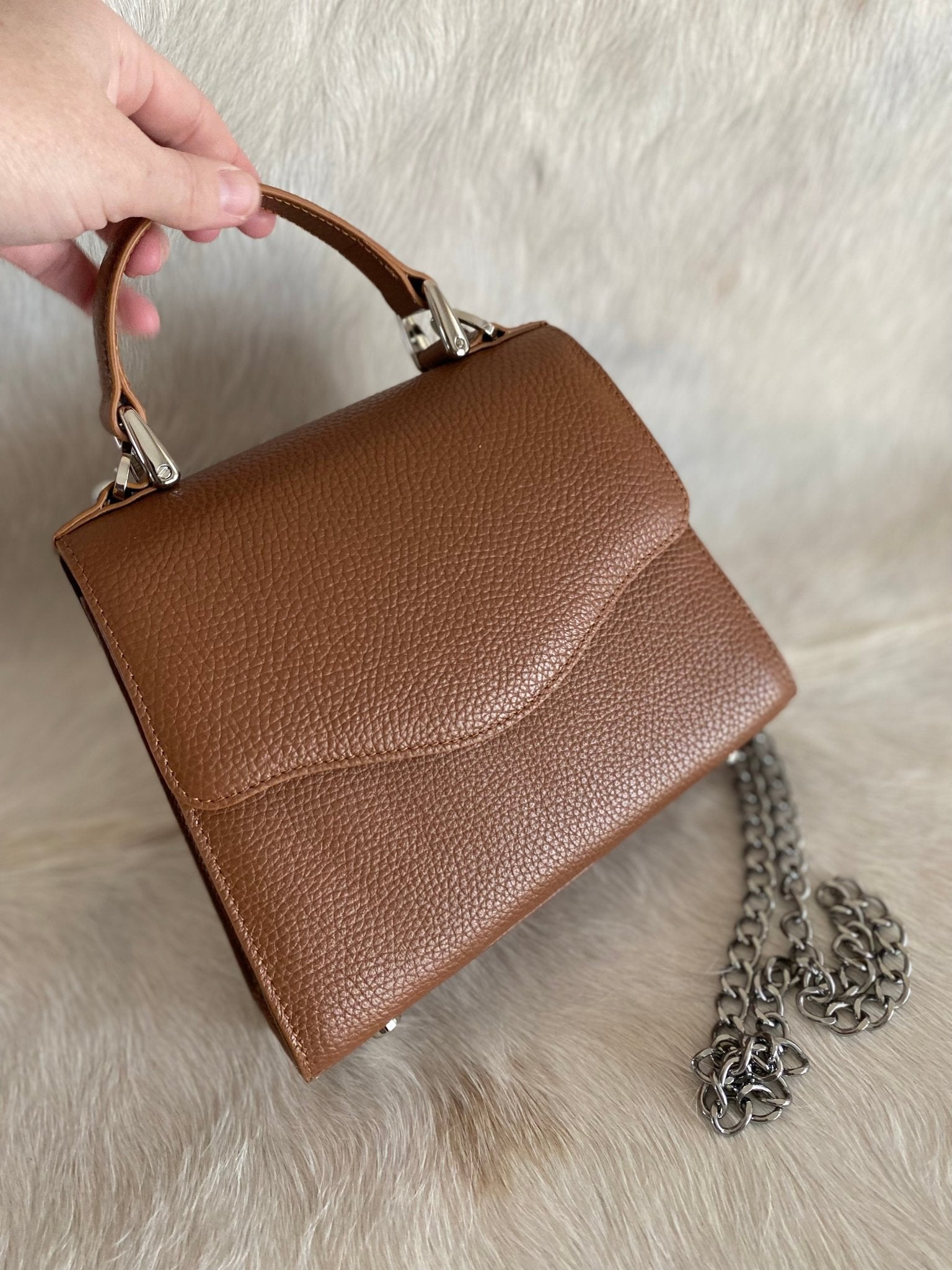 Saddle Tan Lil Lady Bag - LovLeathers