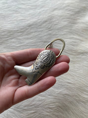 Sterling Boot Keychain Charm - LovLeathers