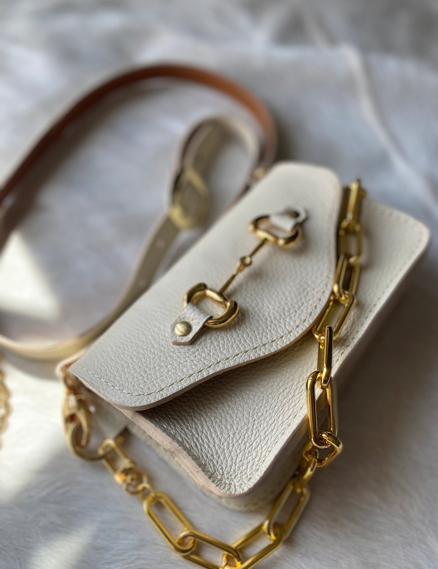 Cream Bridle Bit Bum Bag - PREORDER - LovLeathers