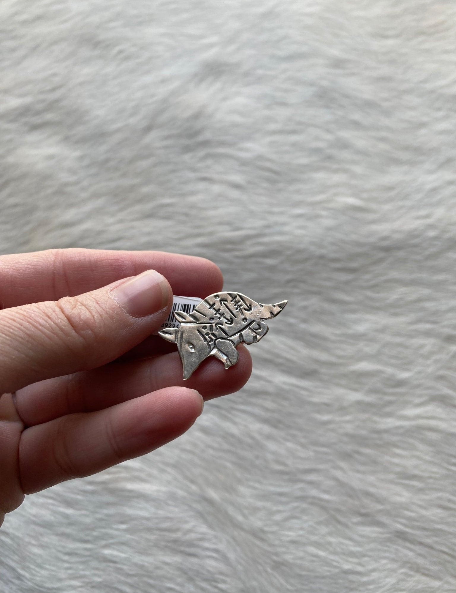 Armadillo Sterling Brooch Pin - LovLeathers