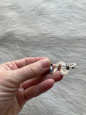 Snake Sterling Turquoise Brooch Pin - LovLeathers