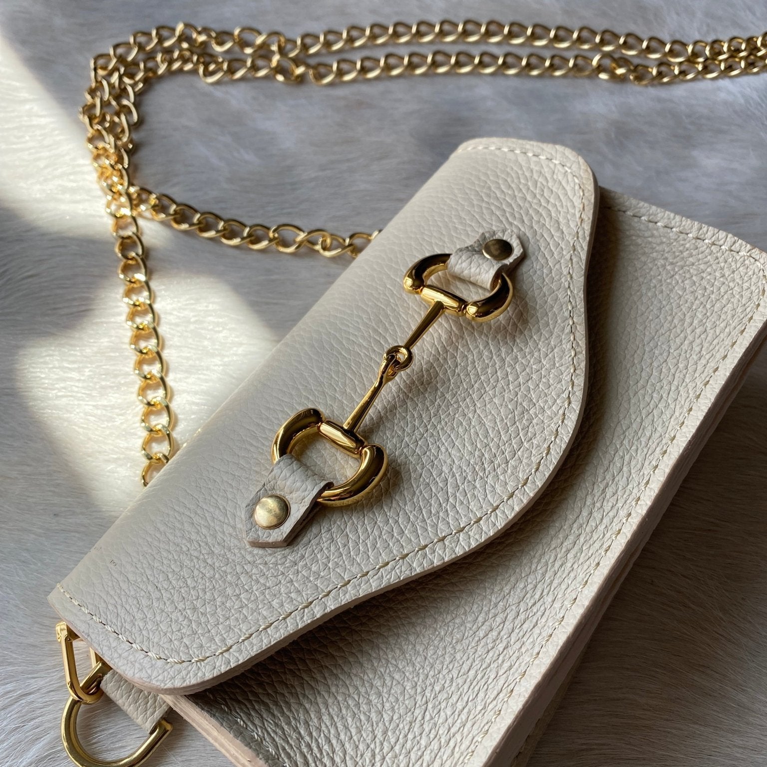 Cream Bridle Bit Bum Bag - PREORDER - LovLeathers