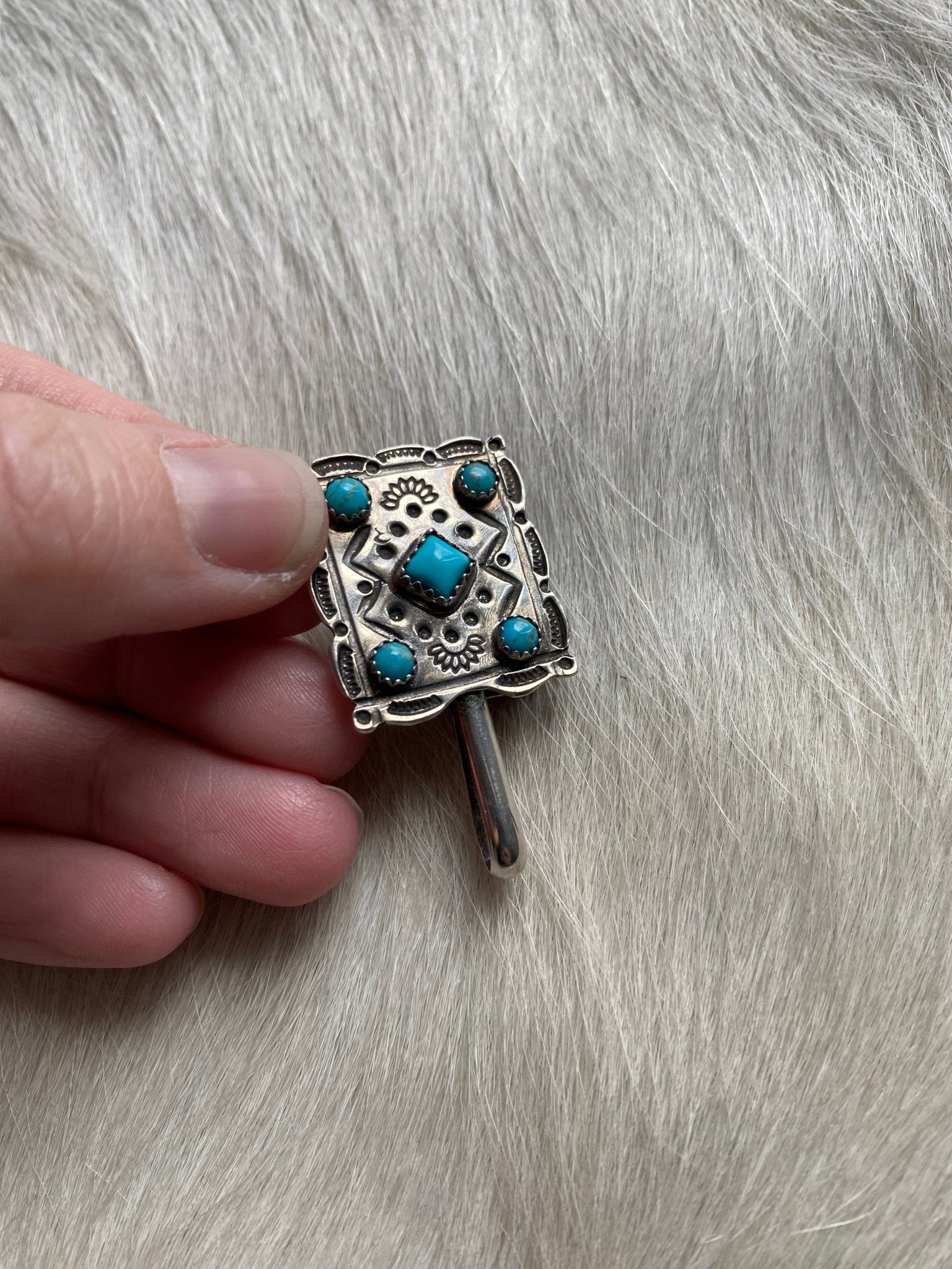 Concho Sterling Brim/Handbag Slide - LovLeathers