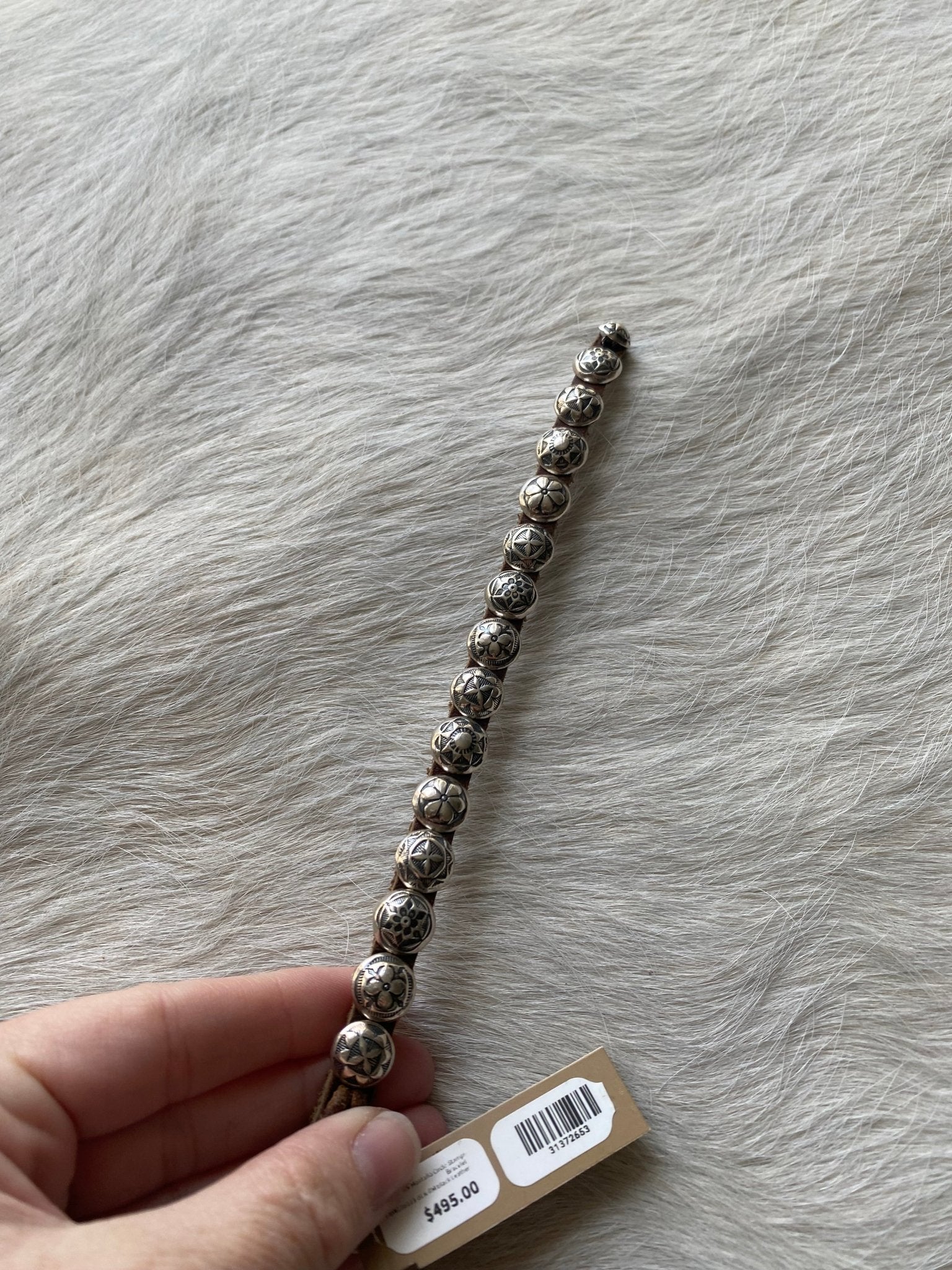 Mini Concho Leather Bracelet - LovLeathers