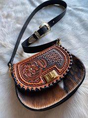 Tricolor Tooled Cowgirl Keepsake - LovLeathers