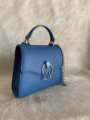 Naja Sky Blue Lady Bag - LovLeathers