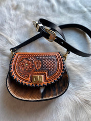 Tricolor Tooled Cowgirl Keepsake - LovLeathers