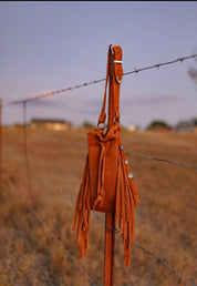 The Laredo Suede Fringe Hobo Bag - MADE TO ORDER - LovLeathers