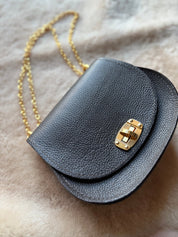 Dark Chocolate Pioneer Italian Pebble Grain Leather Handbag - LovLeathers