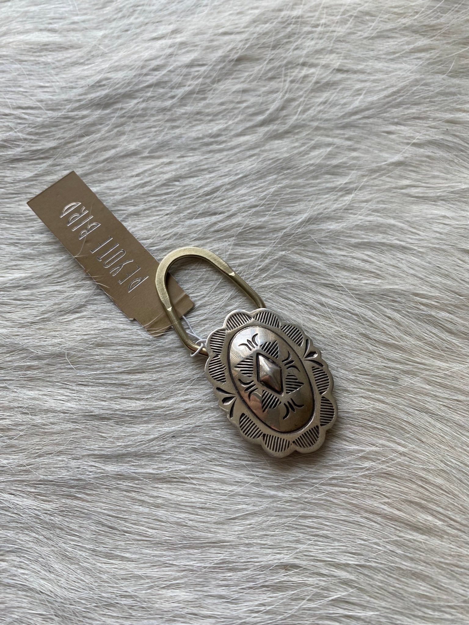 Concho Sterling Keychain Charm - LovLeathers