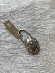 Concho Sterling Keychain Charm - LovLeathers
