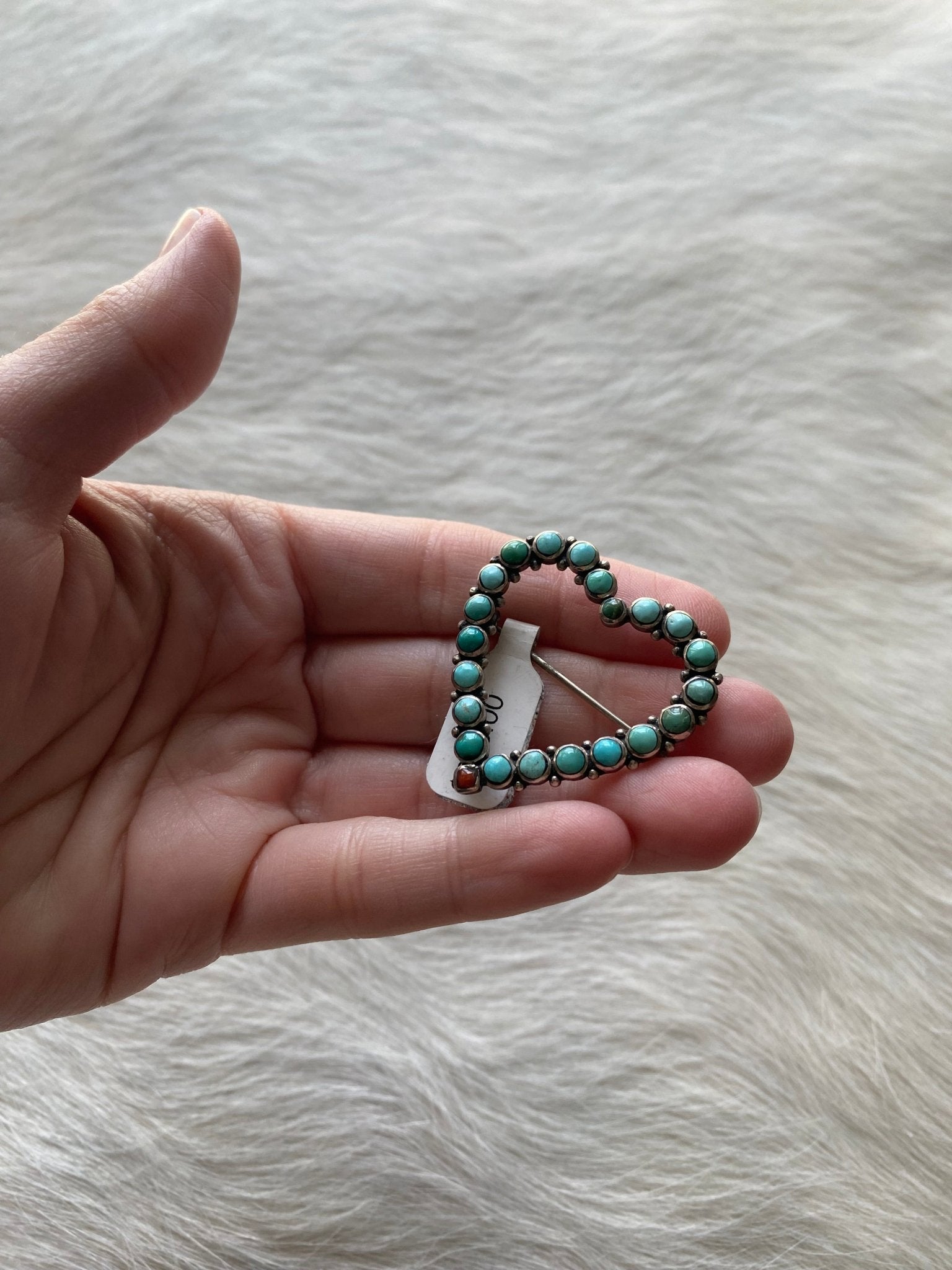 Heart Pendant Brooch Pin - LovLeathers