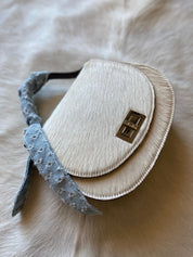 Blonde Distressed Denim Pioneer + Boot Pin - LovLeathers