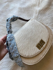Blonde Distressed Denim Pioneer + Boot Pin - LovLeathers