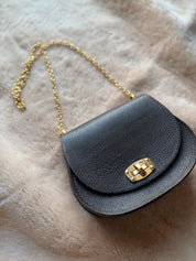 Dark Chocolate Pioneer Italian Pebble Grain Leather Handbag - LovLeathers