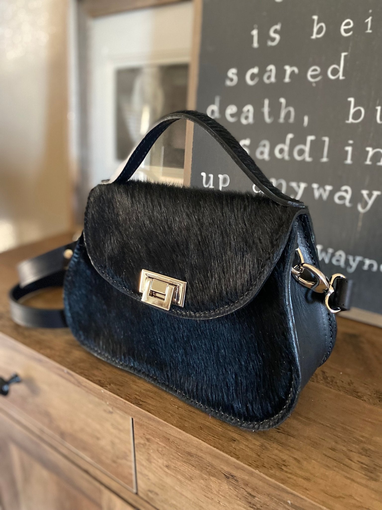 Roamer Black Hair On - Made to Order - LovLeathers
