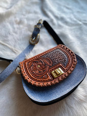 Denim Suede Pioneer Cowgirl Keepsake - LovLeathers