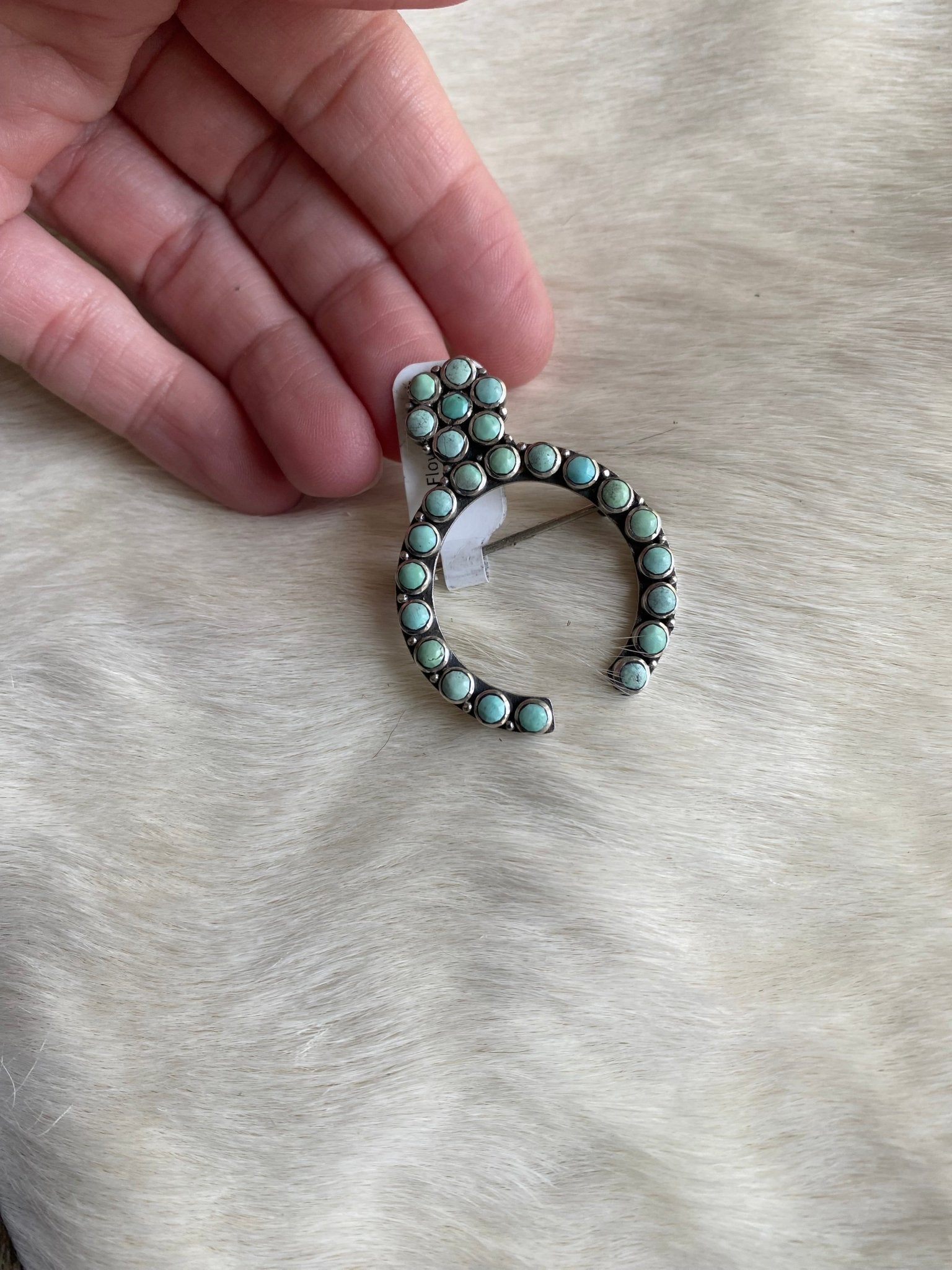 Naja Turquoise Brooch - LovLeathers