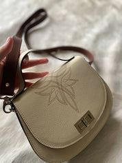 Boot Stitch Pioneer Handbag - Bone - LovLeathers