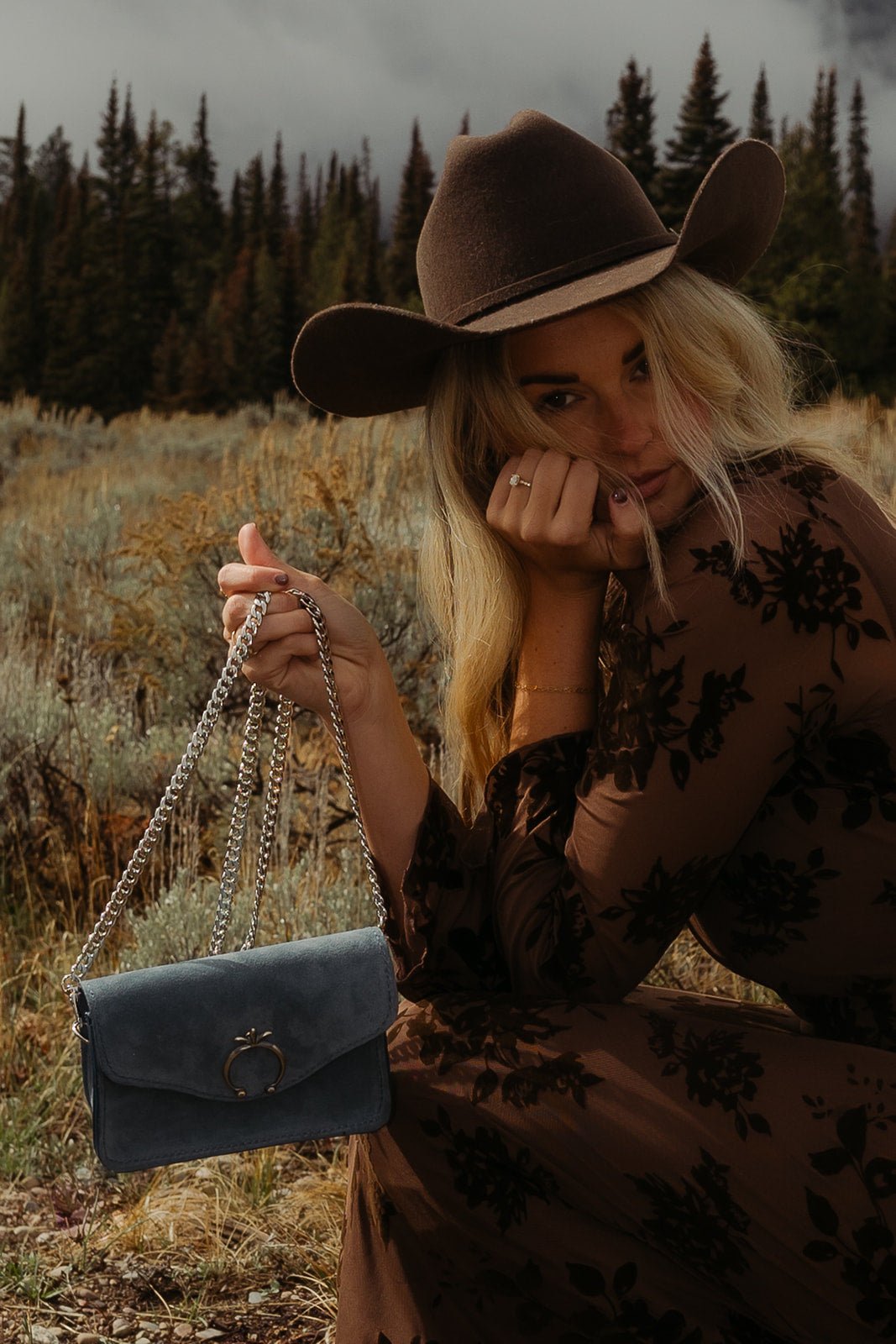 Naja Blue Suede Bum Bag - LovLeathers