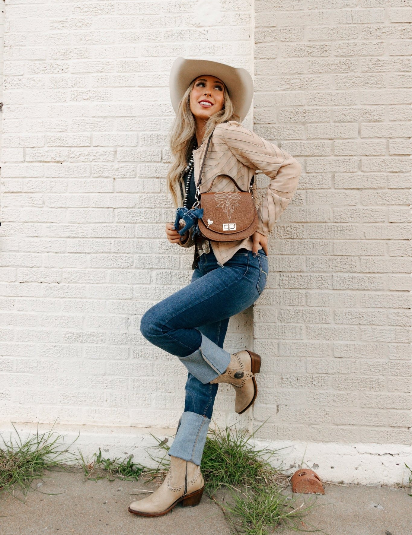 Styled Bootstitch Saddle Tan Handbag - LovLeathers