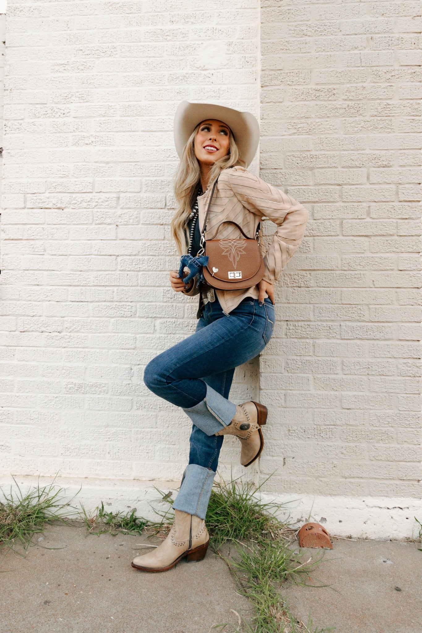 Styled Bootstitch Saddle Tan Handbag - LovLeathers