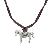 Horseback Necklace - LovLeathers