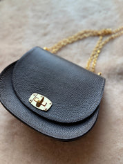 Dark Chocolate Pioneer Italian Pebble Grain Leather Handbag - LovLeathers