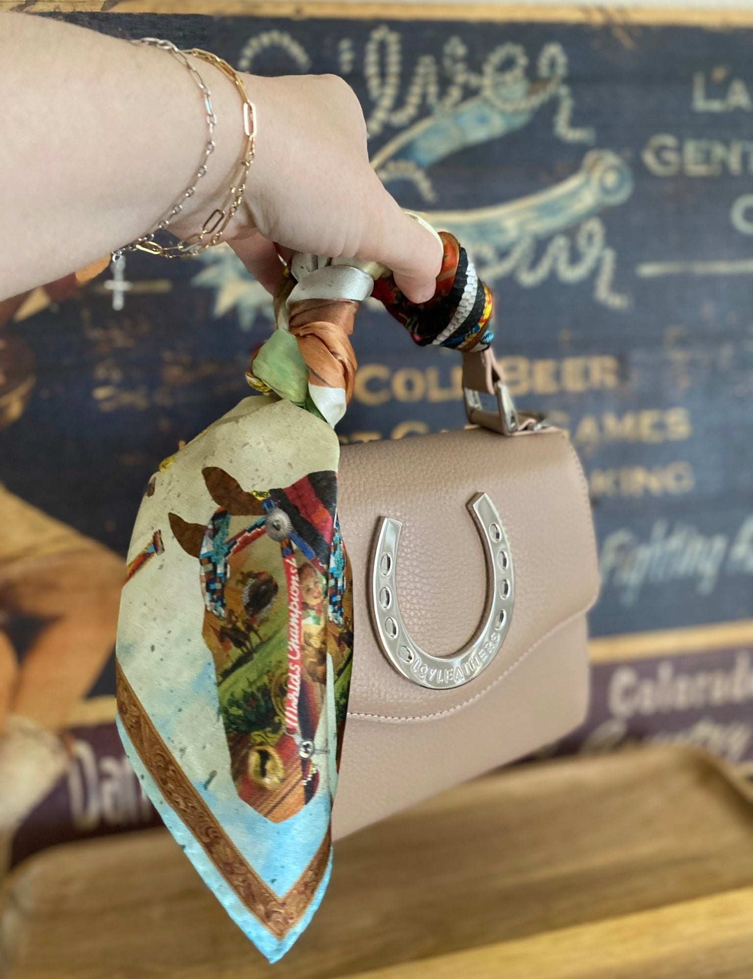 Styled Rosewood Lil Lady Luck Bag - LovLeathers