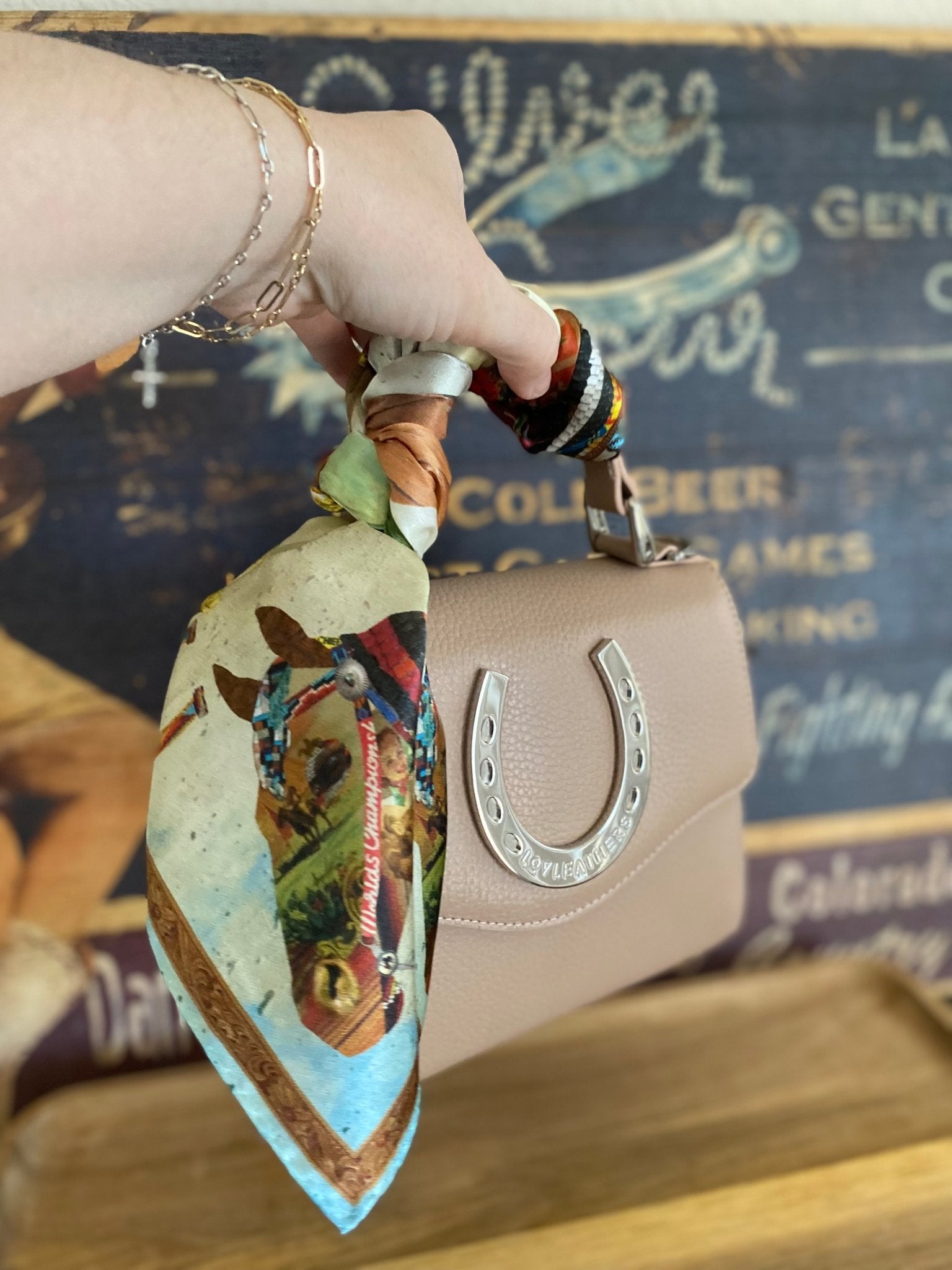 Styled Rosewood Lil Lady Luck Bag - LovLeathers
