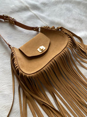Ramblin Roamer in Tan Suede - LovLeathers