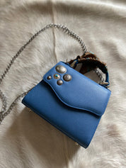 Styled Sky Blue Lady Bag - LovLeathers