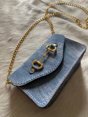 Denim Suede Bits Bum Bag - LovLeathers