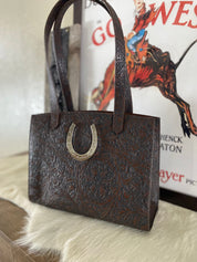 Horseshoe Tote Bag - LovLeathers