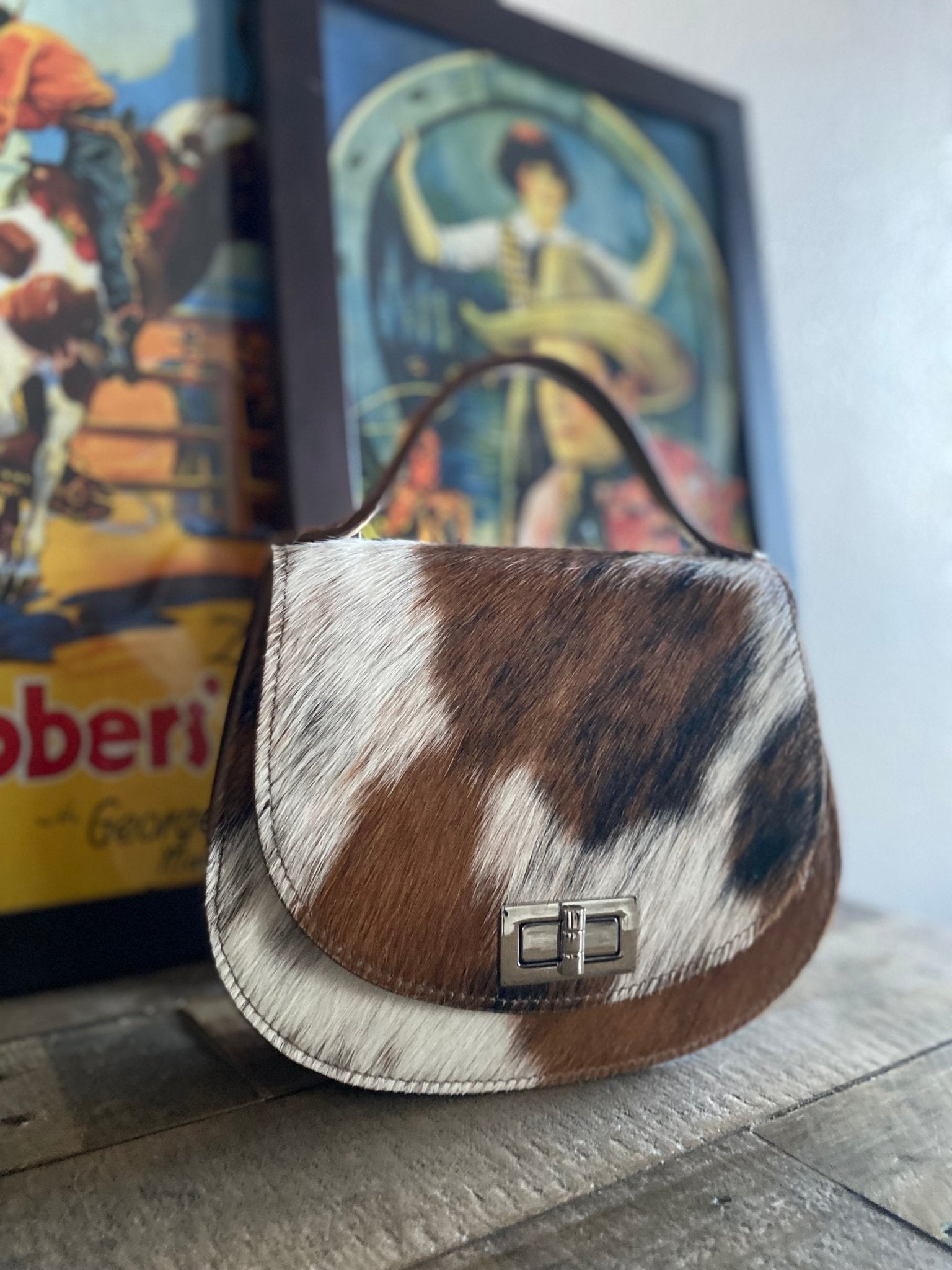 Tricolor Pioneer Handbag - LovLeathers