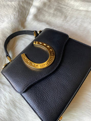 Black Lady Luck Horseshoe Bag - LovLeathers