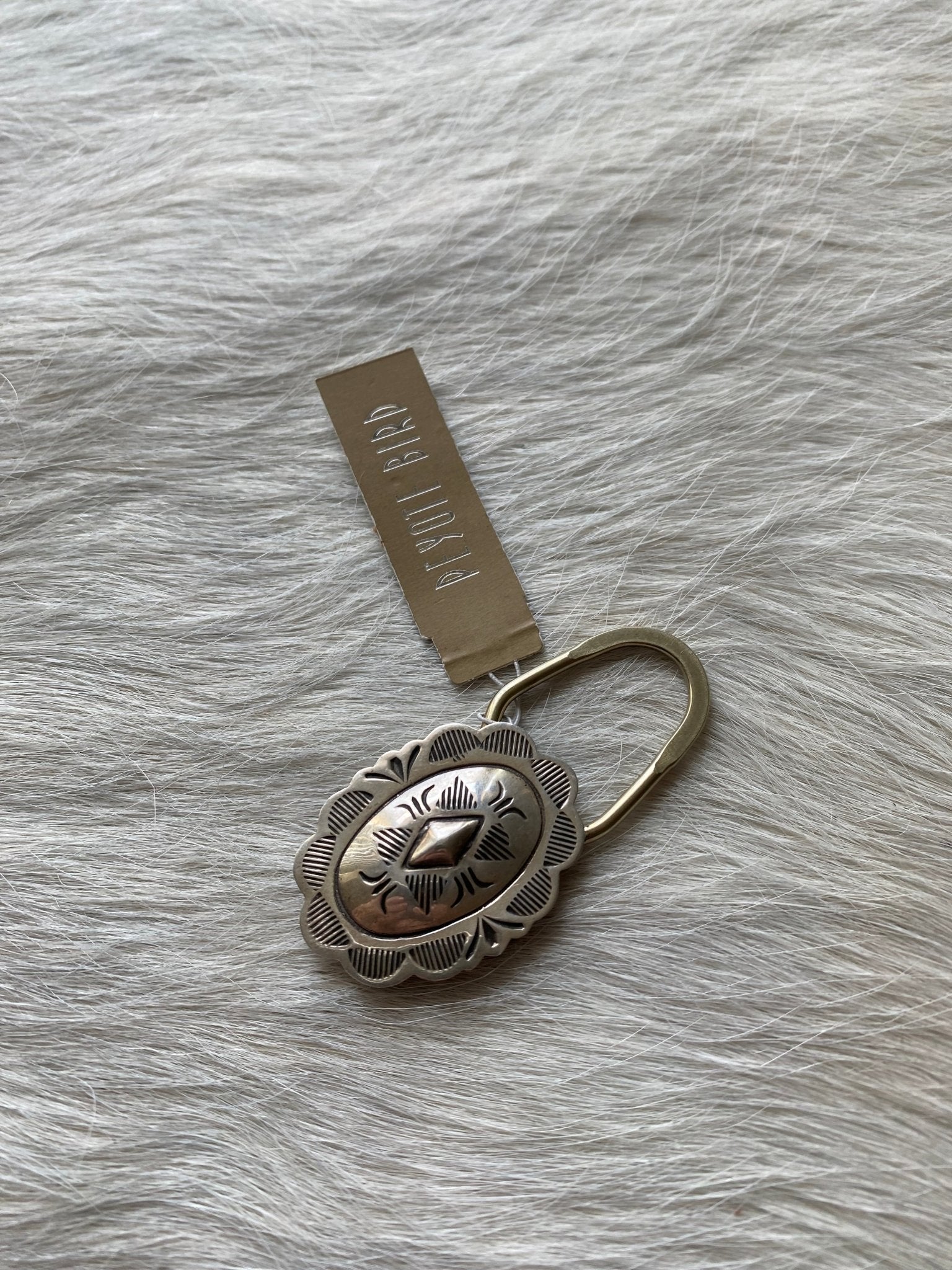 Concho Sterling Keychain Charm - LovLeathers
